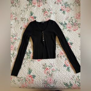 Black Top size M used but like new Fashion Nova brand